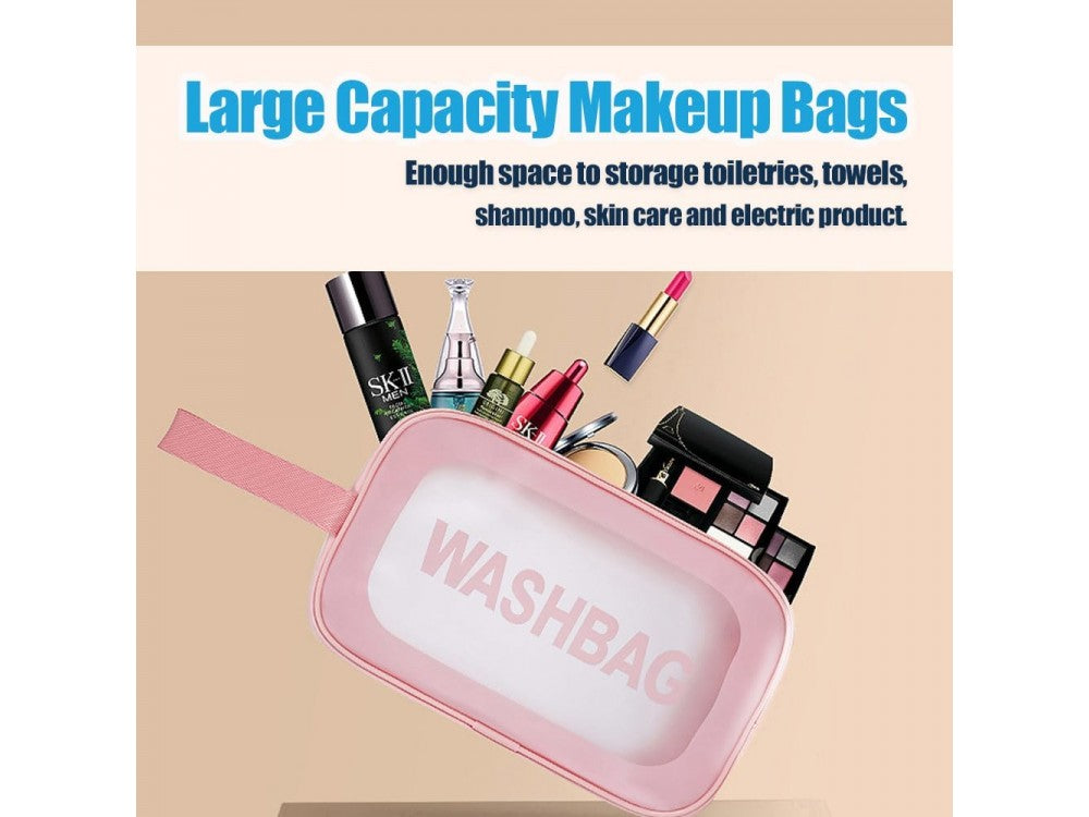 AJ Cosmetics & Accessories Travel Bag – Pink/Clear, 24.5x14.5x8.5cm – view 5