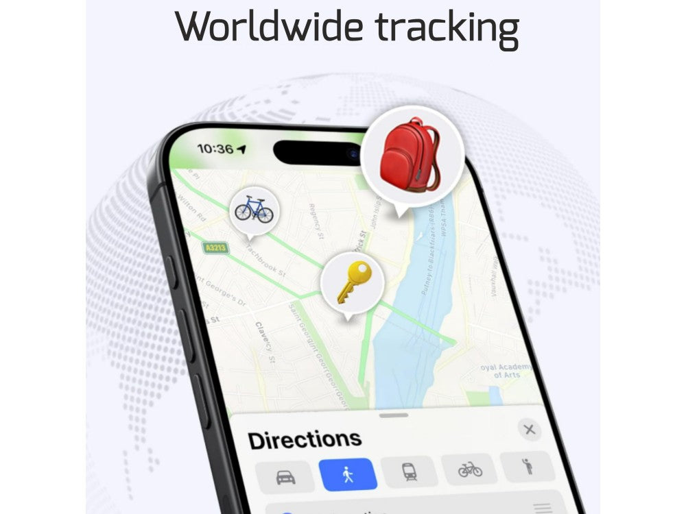 Swissten Ultra Slim Find Tag – Apple Find My Smart Locator, IP45, White – view 5
