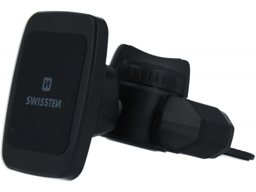 Swissten S-Grip Magnetic Car Holder – CD Slot, 6 Magnets, 360° Rotation, Black – view 6