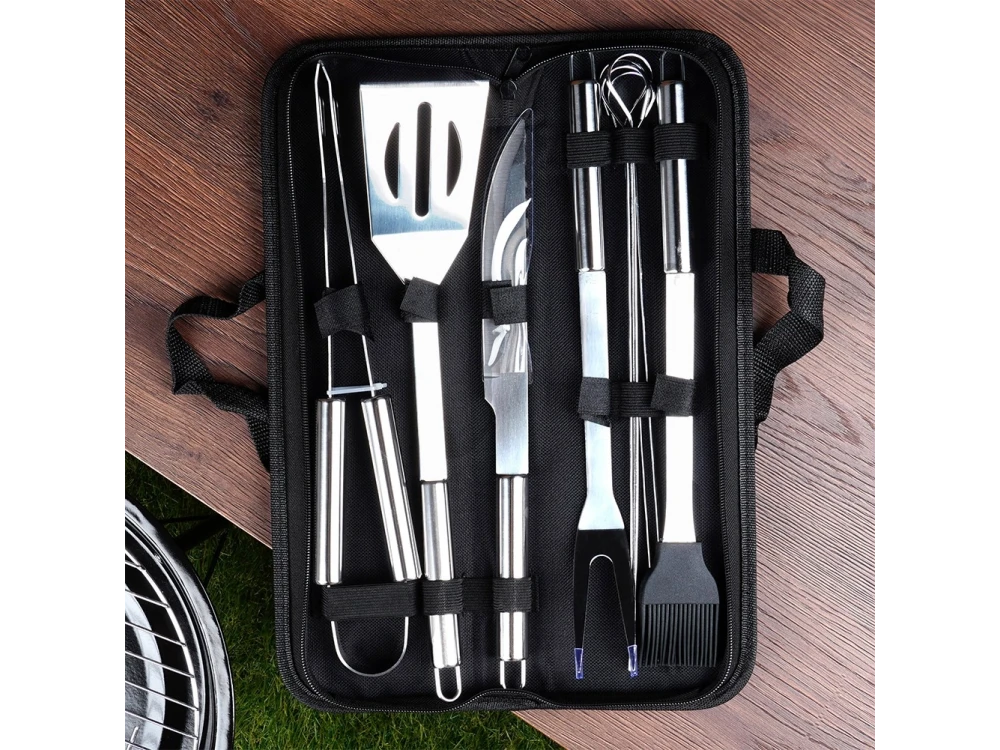 Vilde BBQ Tool Set 10pcs – Stainless Steel, Carry Case Included – view 6