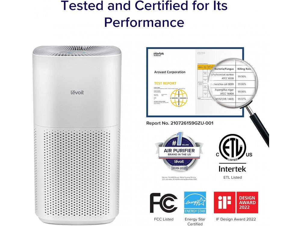 Levoit Core 600S Smart Air Purifier – HEPA, AirSight Plus PM2.5, App, up to 147m², White – view 6