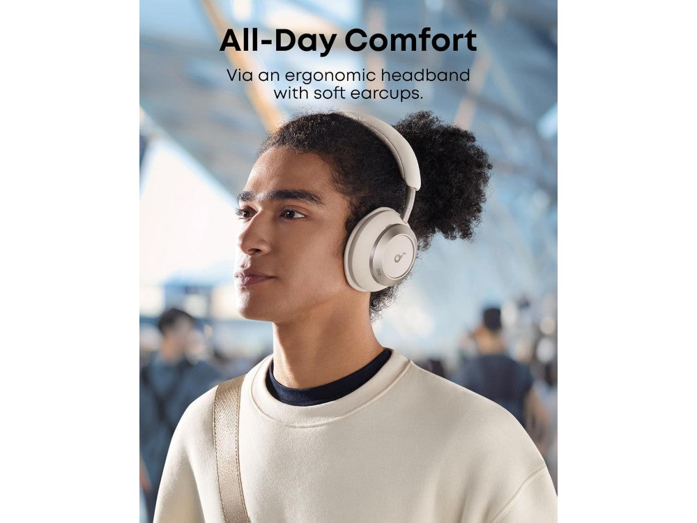 Anker Soundcore Space One Pro Bluetooth 5.3 Headphones – 4-Stage ANC, LDAC Hi-Res, Foldable, White – view 6