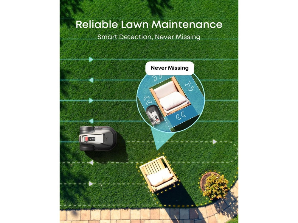 Anker Eufy E15 Robotic Lawn Mower – Up to 800m², Vision FSD Mapping, App Control, 2.5–7.5cm Cut – view 6
