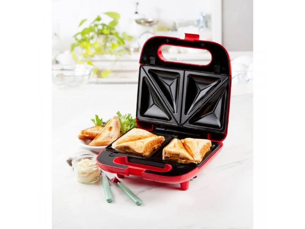 DOMO Snack Party 5-in-1 – Toaster / Snack Maker, 5 Removable Plates, PFAS-free, Red – view 6