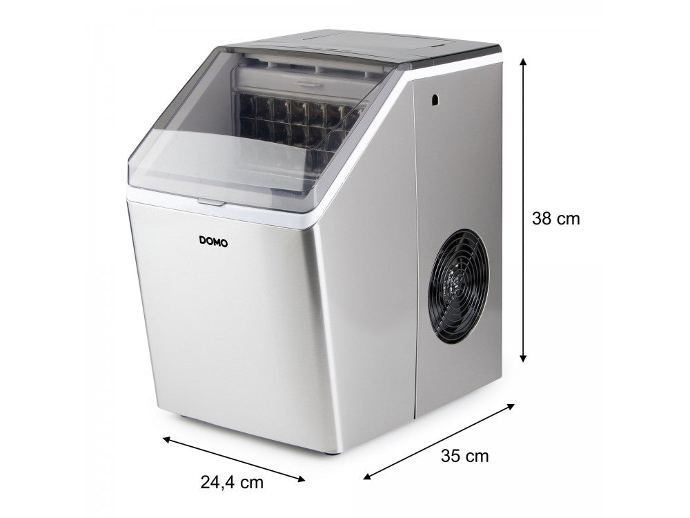 DOMO DO9301IB Ice Cube Maker – 20kg/24h, 3.2L Tank, 3 Cube Sizes, LED Display – view 6