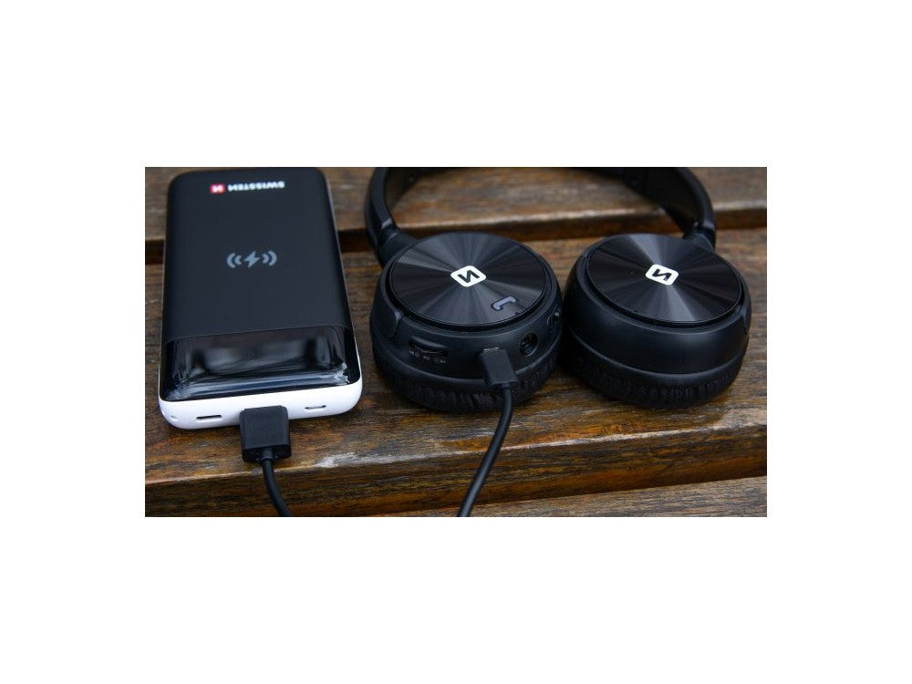 Swissten Trix Bluetooth Headphones with FM Radio & microSD – Black – view 6