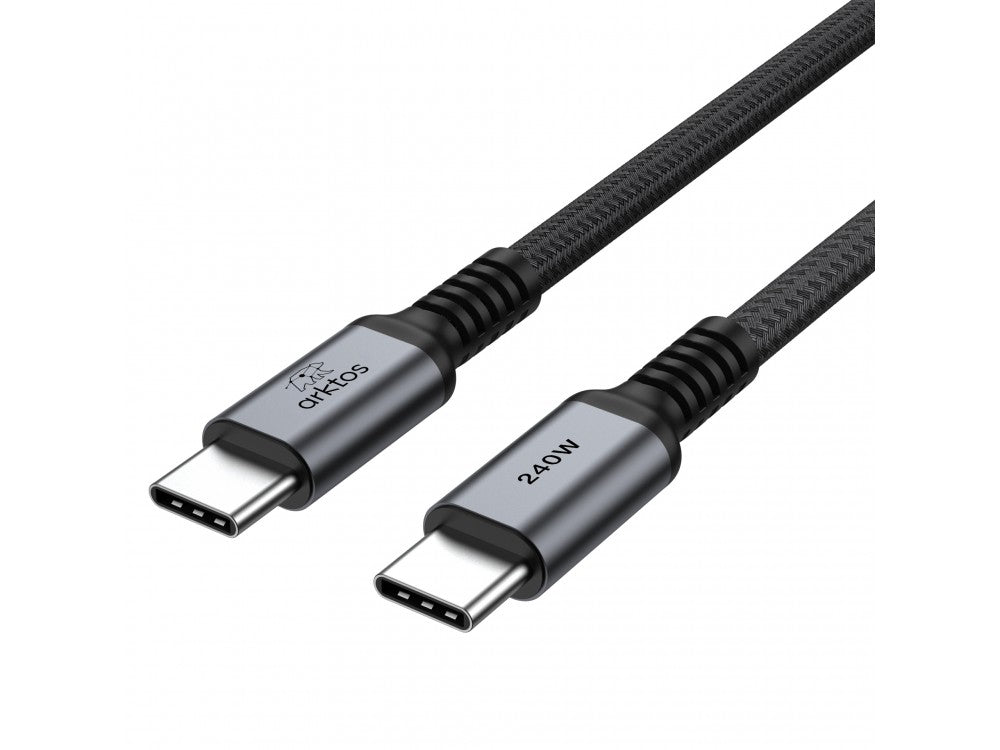 Arktos Hyperconnect USB-C to USB-C Cable 3m 240W – Nylon Braided, USB-IF Certified, Silver – view 6