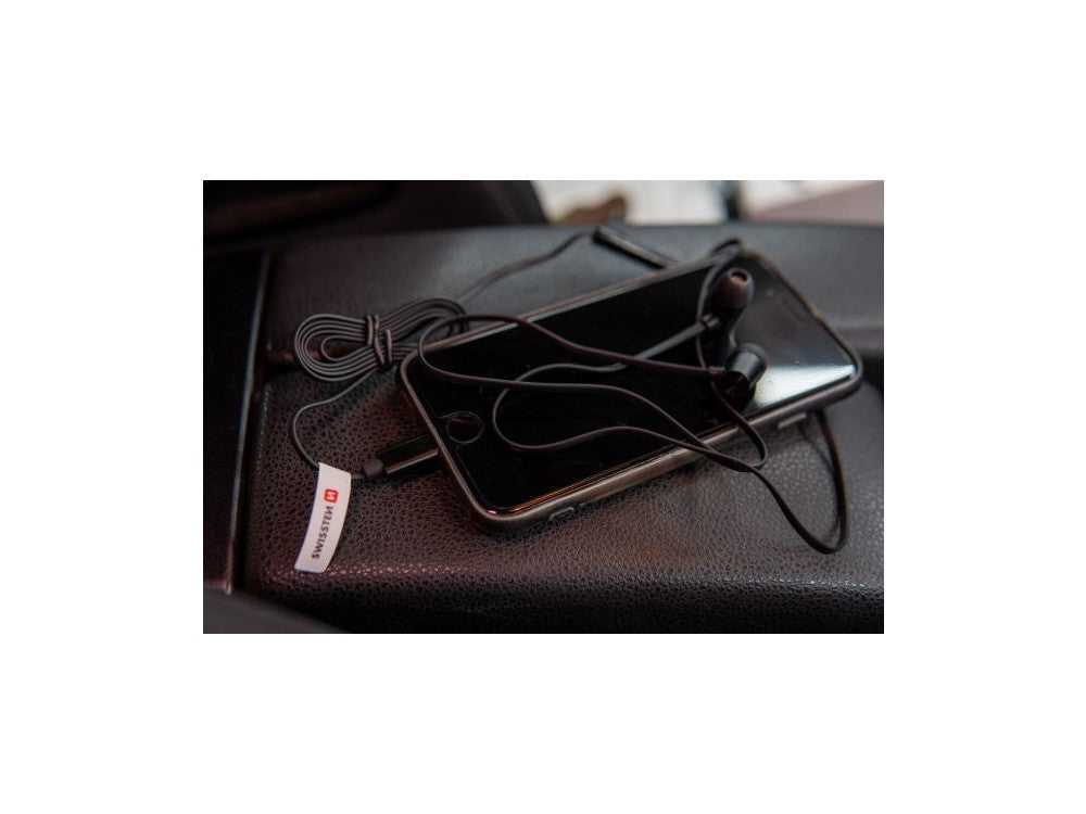 Swissten Dynamic YS500 Metal In-Ear Earbuds 3.5mm with Mic – Multifunction Button, Black – view 6