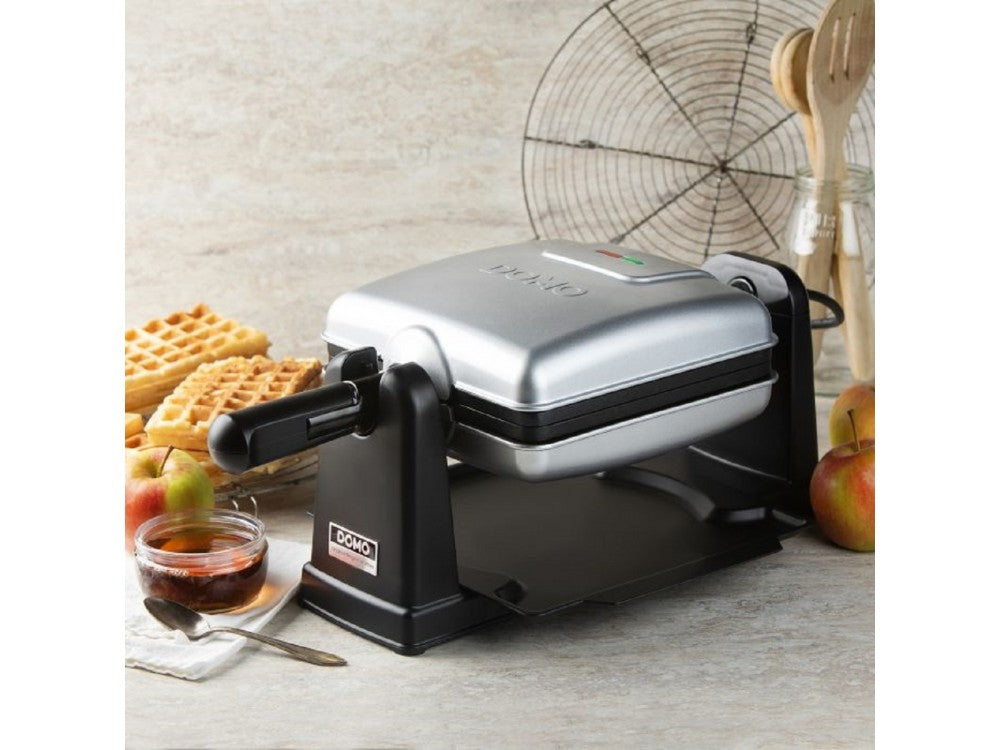 DOMO DO9272W Rotating Waffle Maker 1400W – 2 Belgian Waffles, Non-Stick, Cool Touch Handles – view 6
