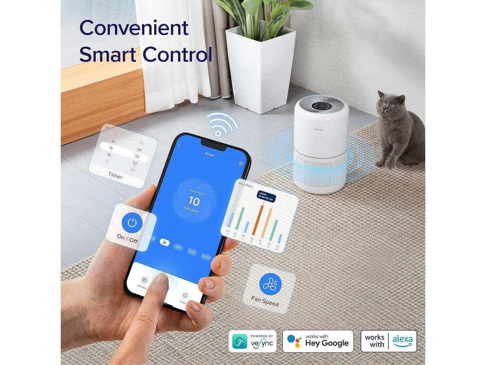 Levoit Core 300S Smart Air Purifier – HEPA, Air Quality Sensor, App & Alexa, up to 100m² – view 6