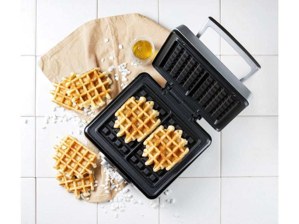 DOMO Waffle Maker XL DO9149W – 1520W, Adjustable Thermostat, 2 Brussels Waffles, BPA-Free – view 6