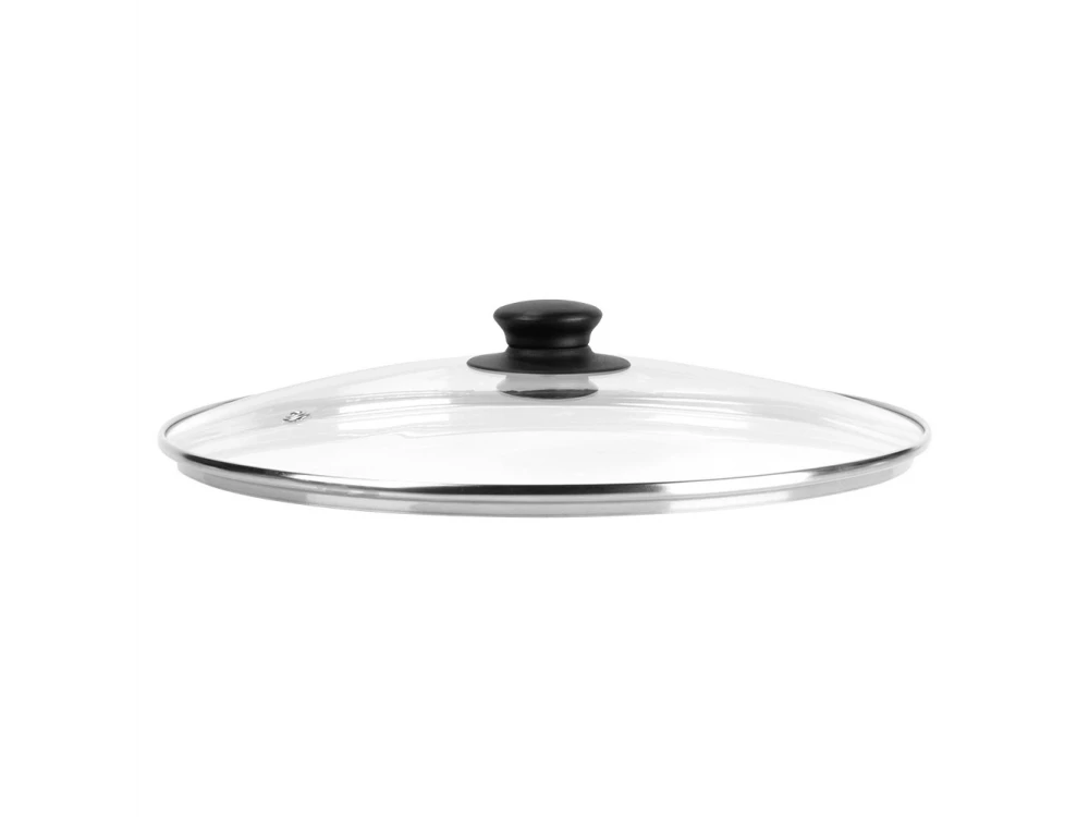Vilde Glass Lid 28cm for Pots & Pans – Heat Resistant, Steam Vent, Stainless Rim – view 6