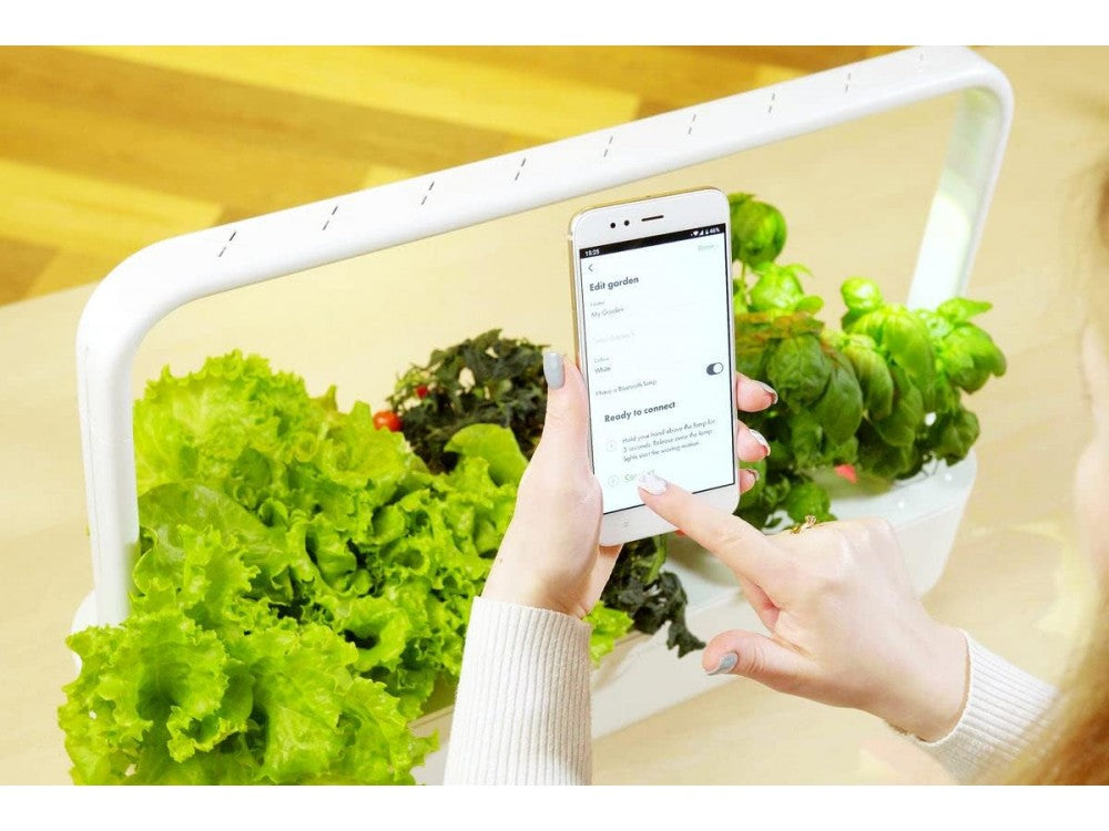 Click & Grow Smart Garden 9 Pro – App-Controlled Indoor Planter with 3 Basil Pods, White – view 6