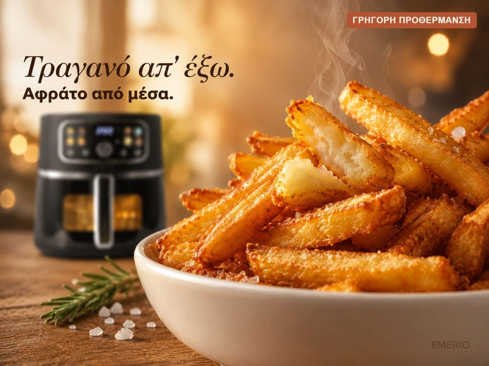 Emerio Air Fryer XL 5.7L AF-133253.1 – PFAS-Free, Color Display, Viewing Window – view 6