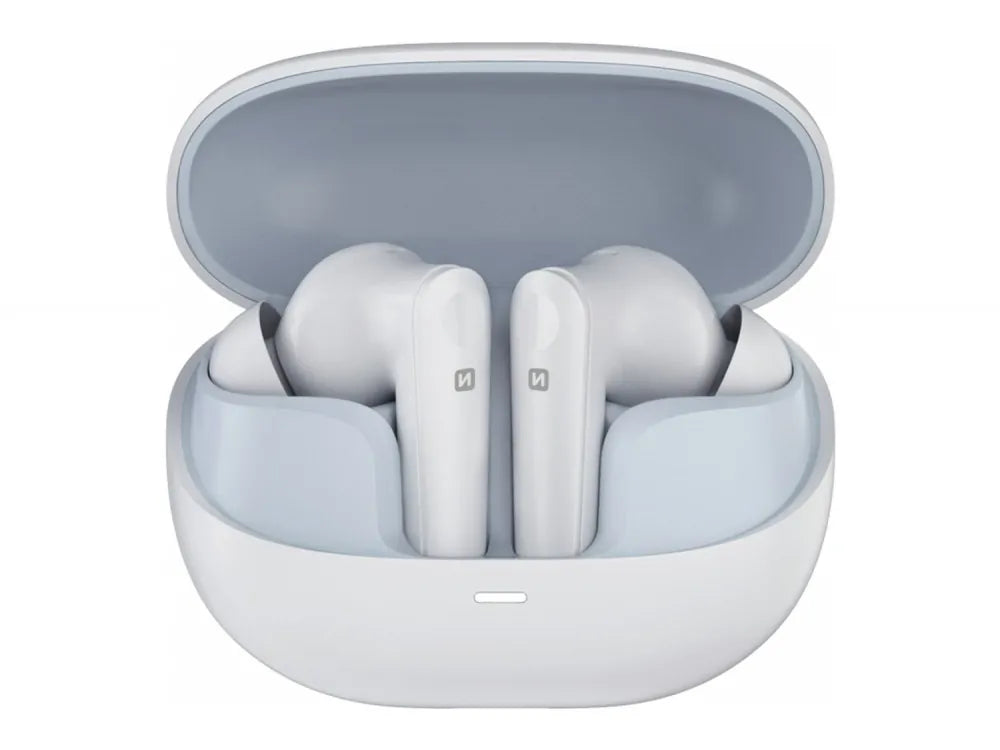 Swissten Focus In-Ear Bluetooth 5.3 Earbuds – ANC, 28h Battery, USB-C Charging Case, White – view 6