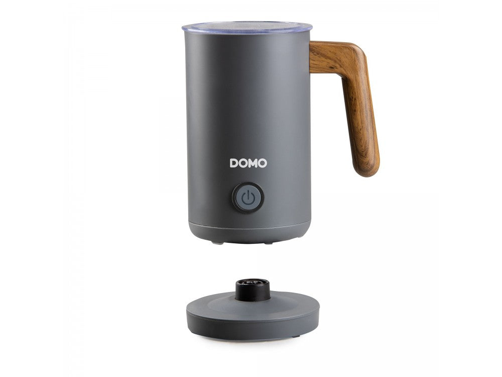 DOMO Wood You Milk Frother – Hot or Cold Foam, 150ml / 300ml, Matt Grey – view 6