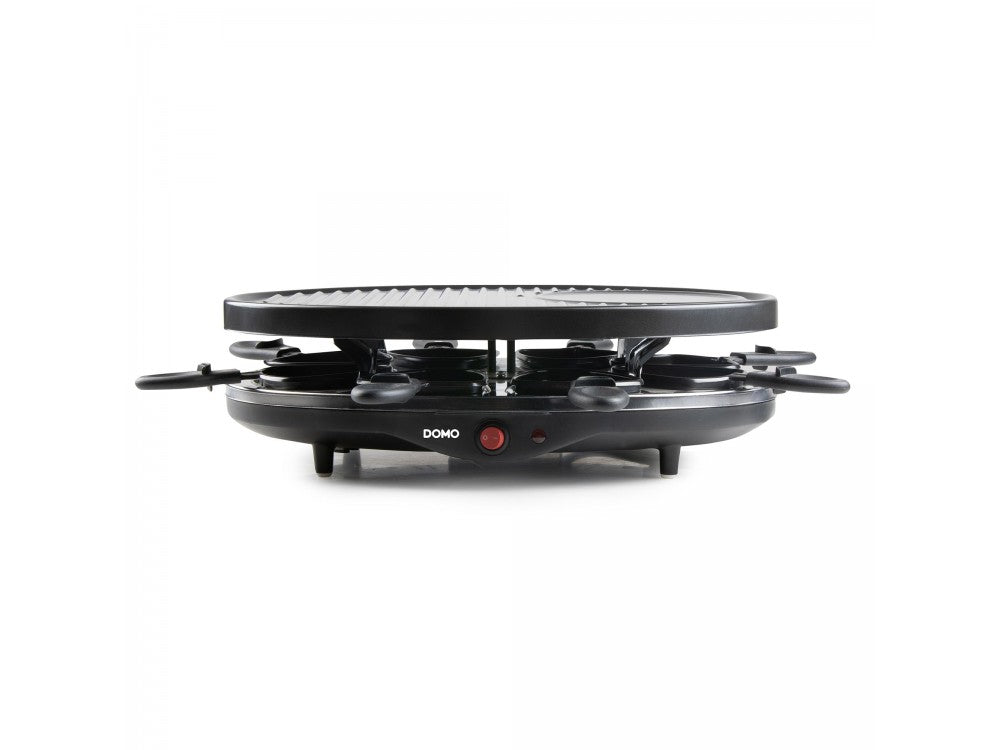 DOMO Raclette Grill DO9038G – 1200W, 8 Enamelled Pans & Wooden Spatulas, PFAS-Free – view 6