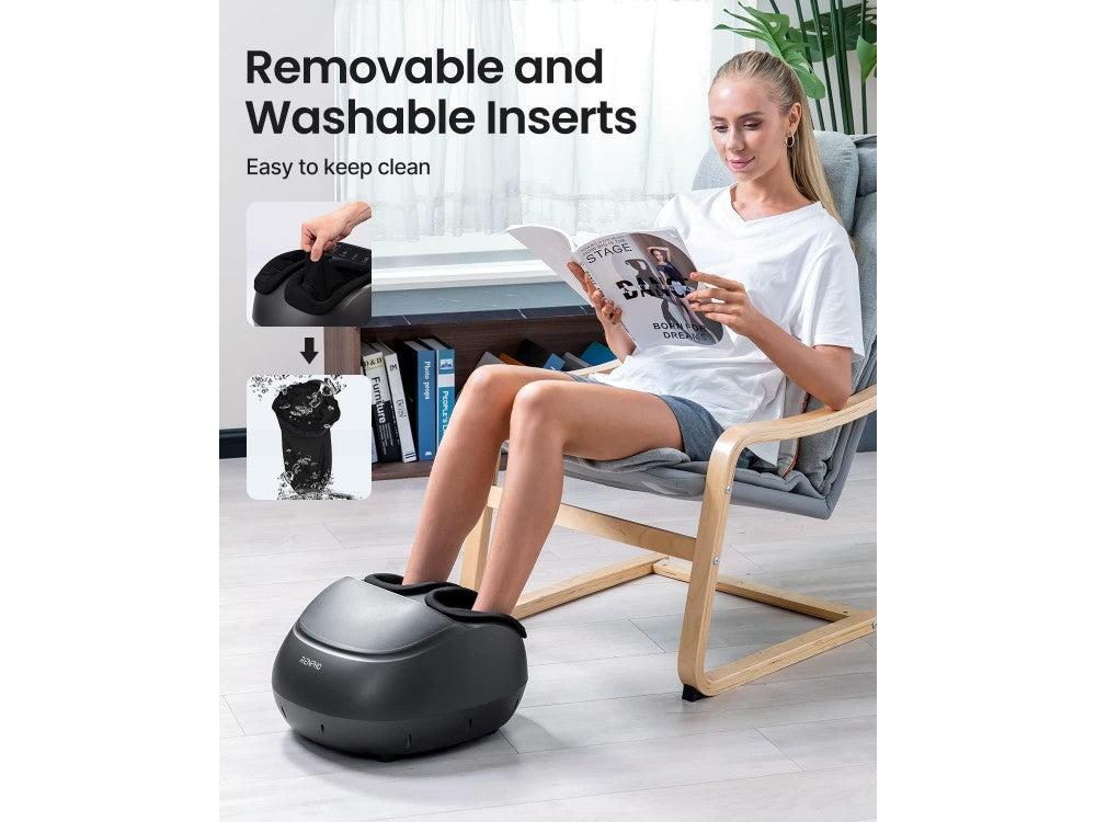 Renpho Shiatsu Foot Massager with Heat – 3 Kneading + 3 Pressure Levels, Touchscreen, Black – view 6