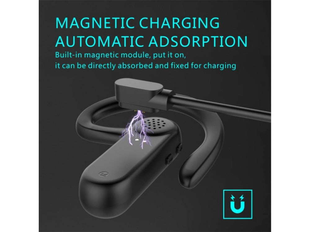 Swissten Dock Earpiece Bluetooth 5.0 In-Ear Handsfree with Magnetic Charging Dock – Black – view 6