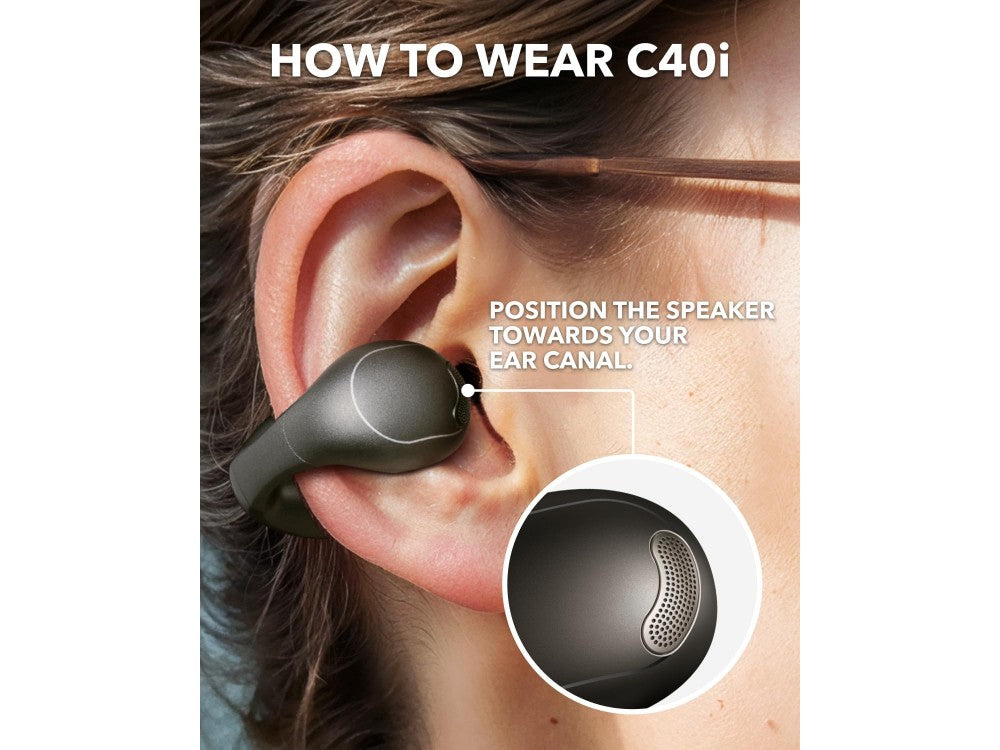 Anker Soundcore C40i Open-Ear Clip Earbuds Bluetooth 5.4 – Waterproof, 21h Battery, Dark Gray – view 6
