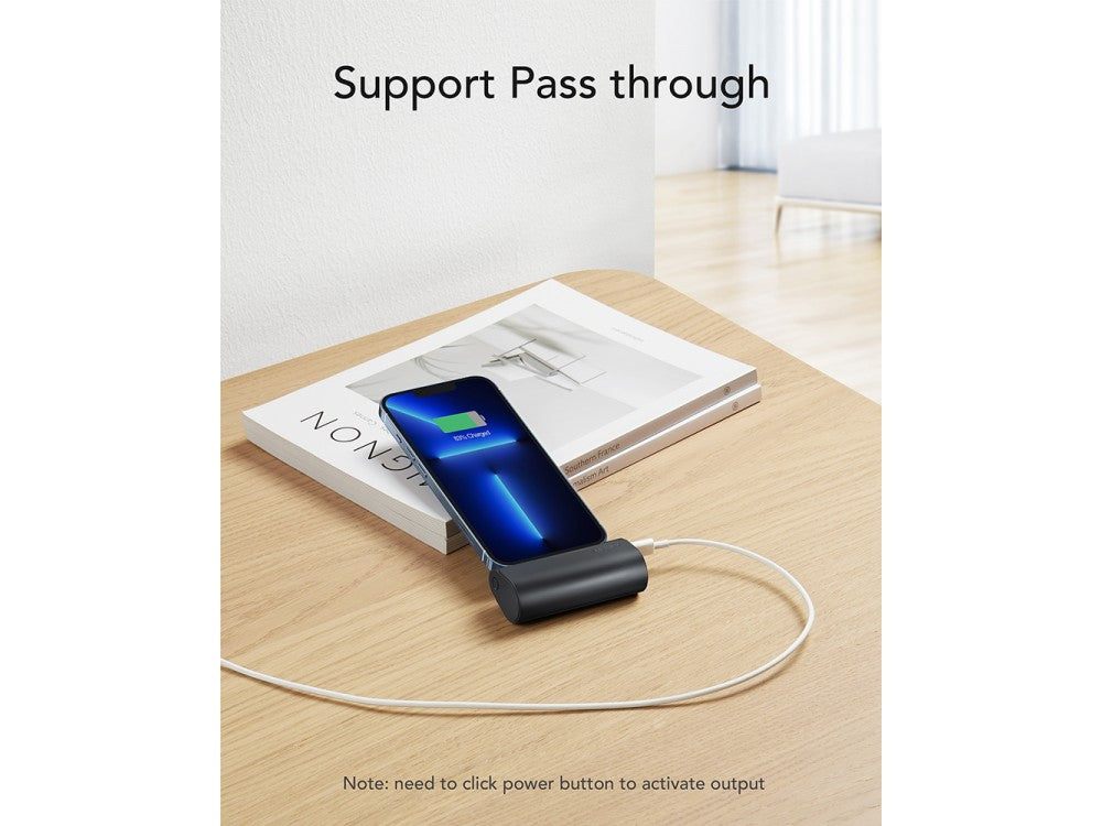 Veger V0556P Lightning Mini Power Bank 5000mAh 22.5W PD – Black – view 6