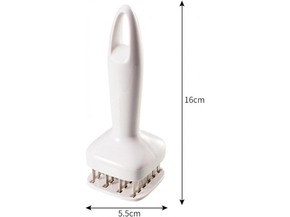 AJ Meat Tenderizer Tool with 24 Stainless Blades – White – view 6