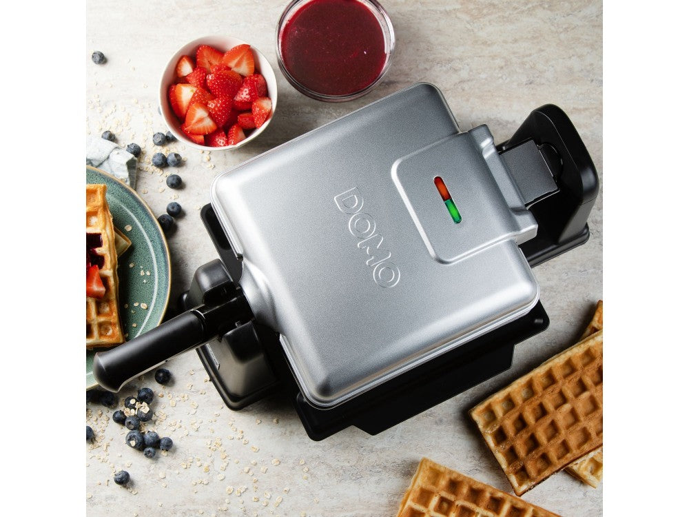 DOMO DO9272W Rotating Waffle Maker 1400W – 2 Belgian Waffles, Non-Stick, Cool Touch Handles – view 7