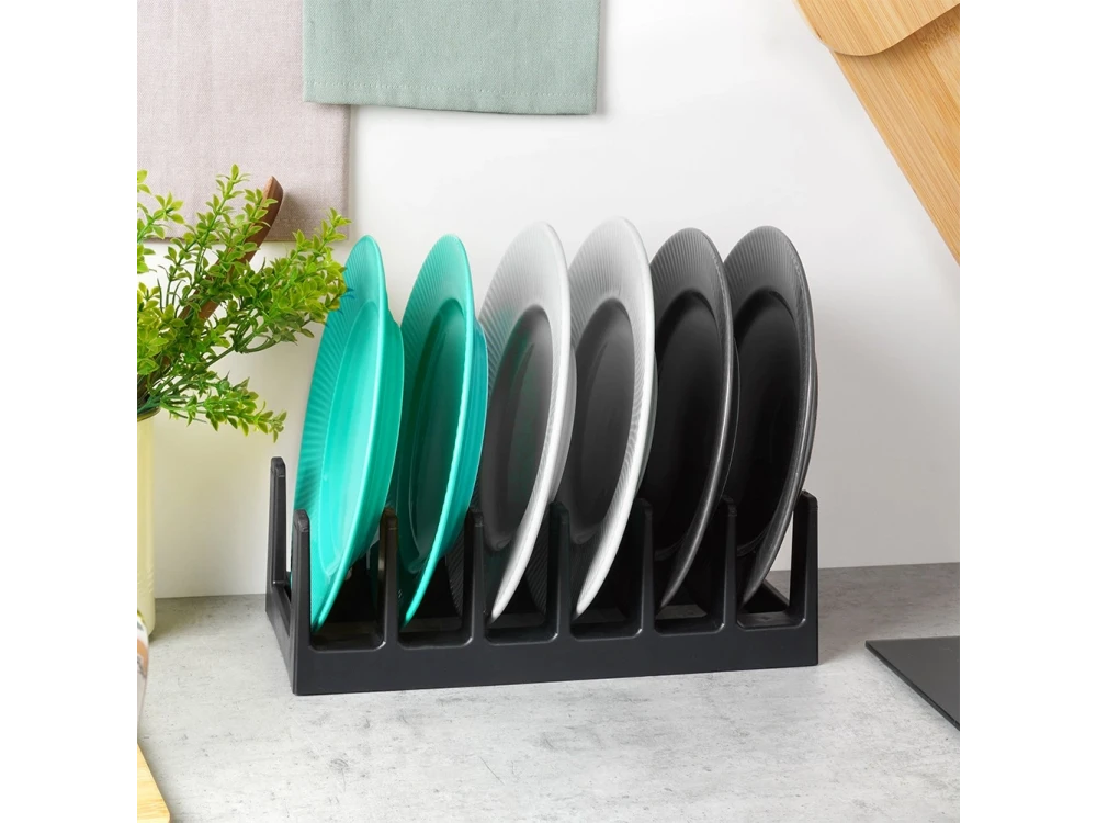 Vilde Lid Organiser 28×15 cm – Vertical Storage for Up to 6 Lids, Black – view 7