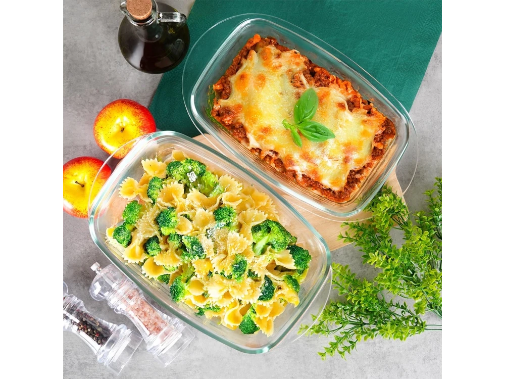 Vilde Casserole Dish 2-in-1 Borosilicate Glass 3.5L + 1.5L with Lid – view 7