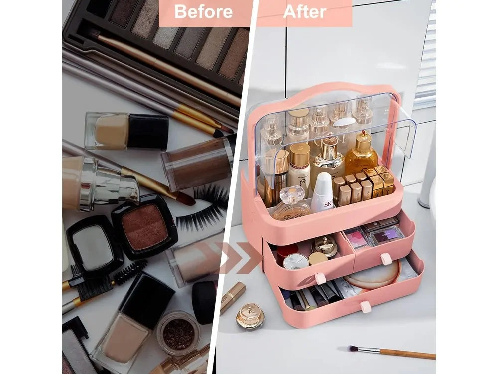 AJ Cosmetics & Jewelry Storage Organizer 34x26cm – Light Peach – view 7