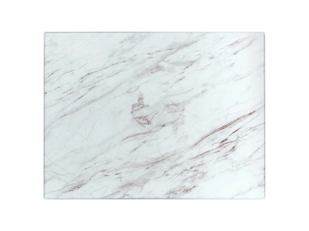 Vilde Chopping Board Tempered Glass 40×30cm – Marble White, Non-slip – view 7