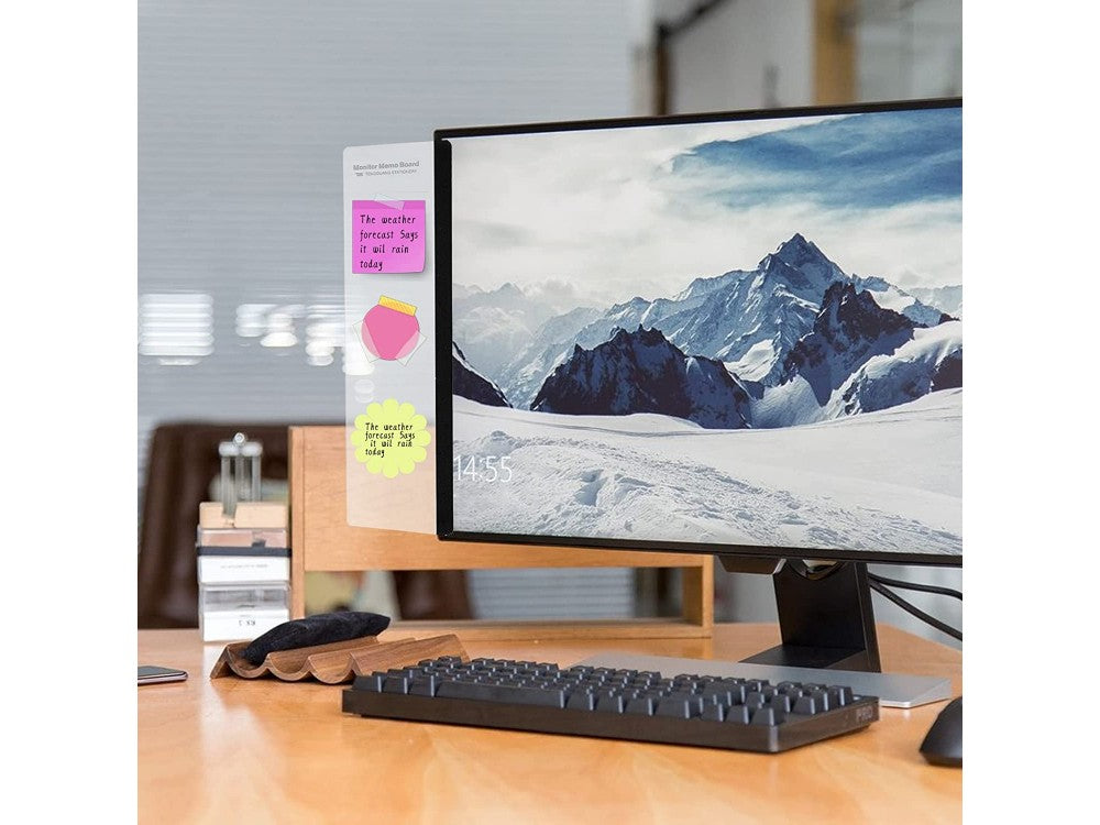 AJ Monitor Memo Board Acrylic Note Board for PC Monitor – Set of 2, Transparent – view 7
