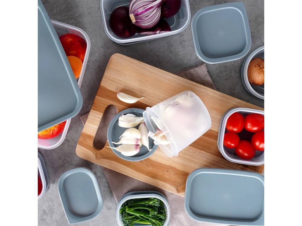 Vilde Food Storage Containers Set of 10 – BPA-Free, Airtight, 175ml to 3500ml, Clear – view 7