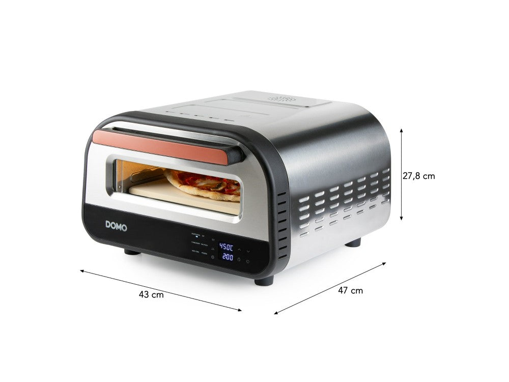 DOMO Pizza Genius Pizza Maker with Cordierite Stone Up to 450°C, PFAS-free + Pizza Server – view 7