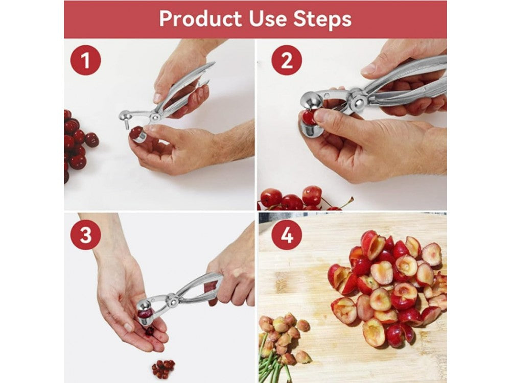 AJ Cherry & Olive Pitter Tool – Seed Remover with Collection Reservoir – view 7