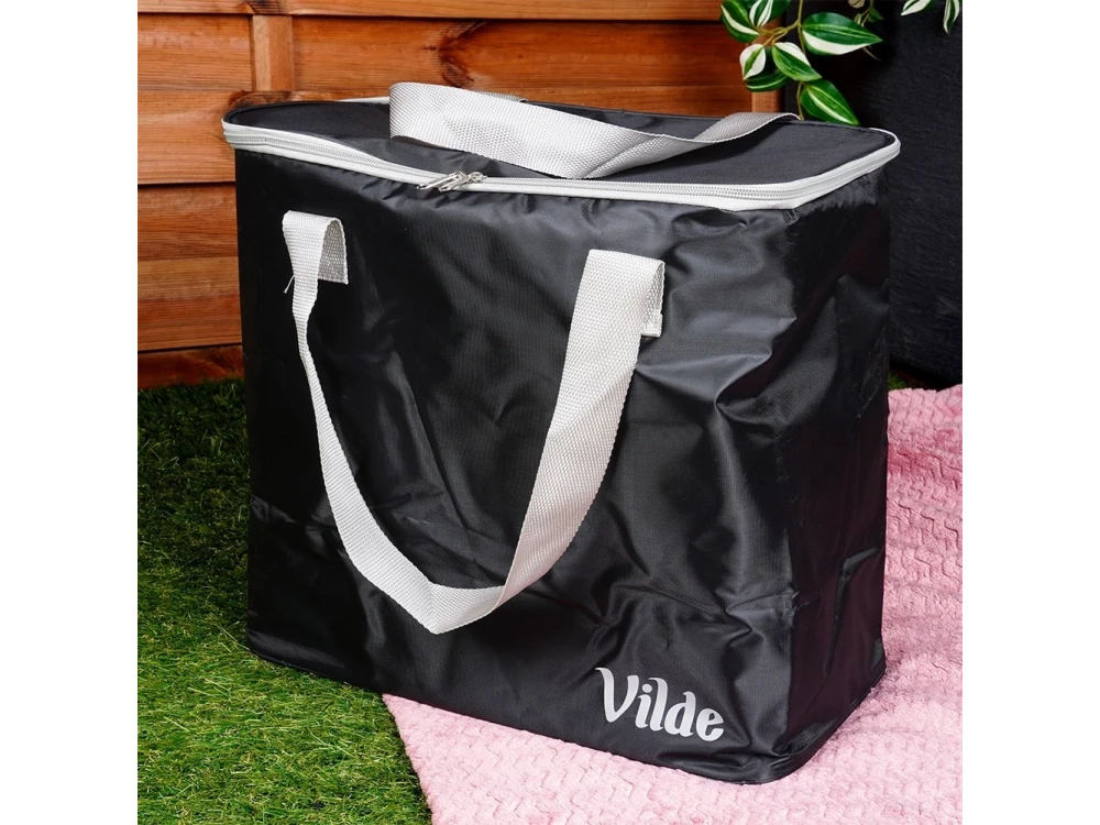 Vilde Cooler Bag 30L Insulated Shoulder Bag – Waterproof, 38.5×21.5×36cm, Black – view 7