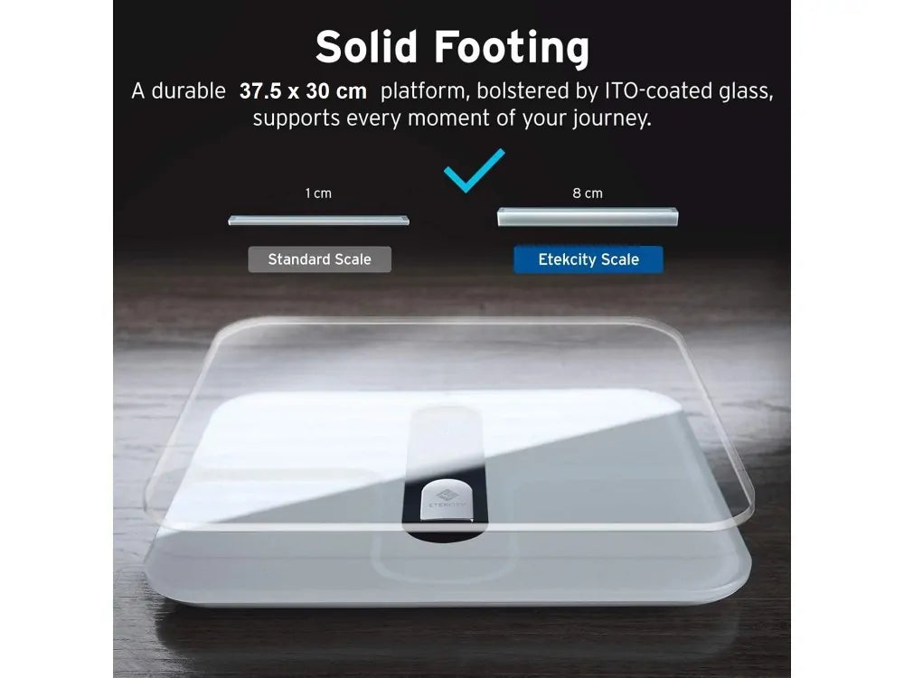 Etekcity ESF00 Smart Body Composition Scale – 12 Metrics, Wi-Fi + Bluetooth, VeSync App, White – view 7