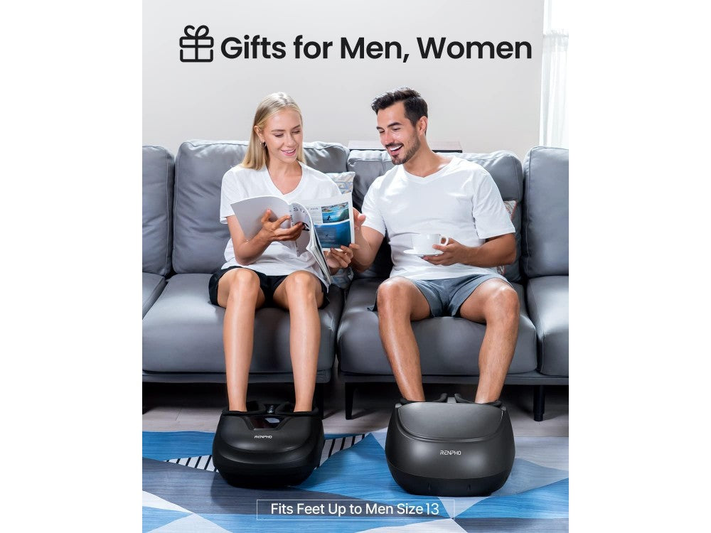 Renpho Shiatsu Foot Massager with Heat – 3 Kneading + 3 Pressure Levels, Touchscreen, Black – view 7