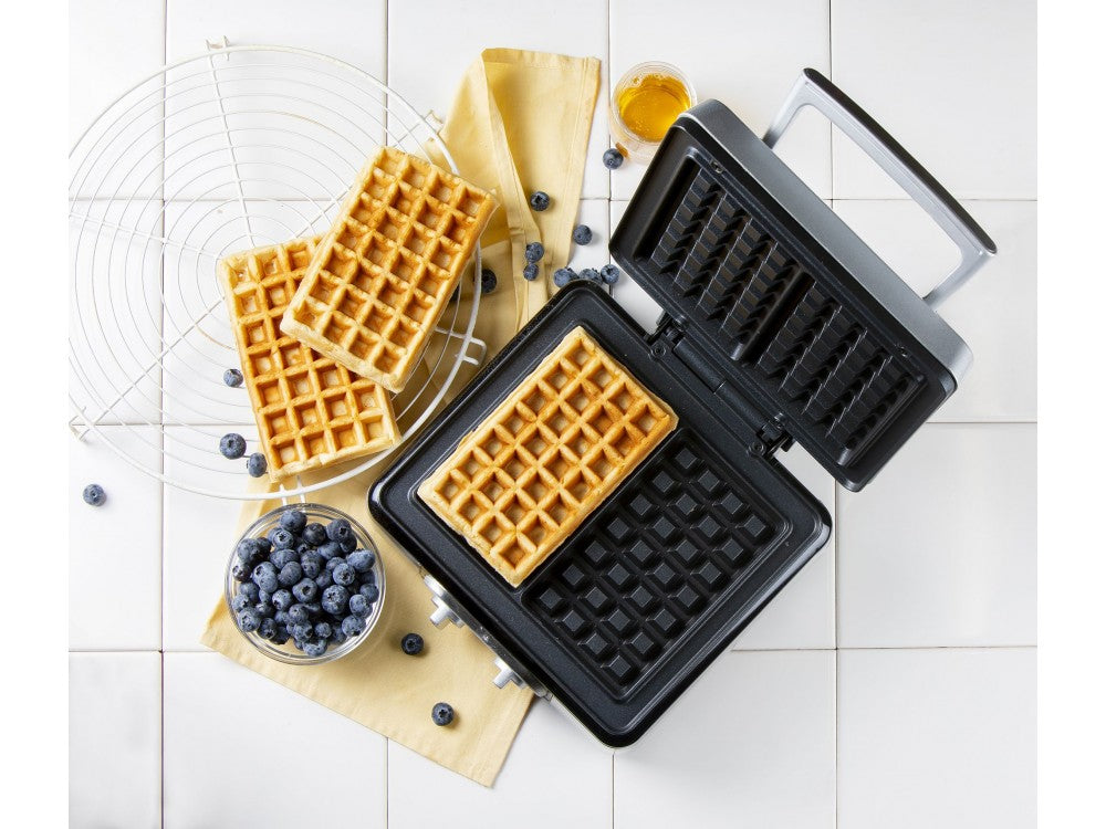 DOMO Waffle Maker XL DO9149W – 1520W, Adjustable Thermostat, 2 Brussels Waffles, BPA-Free – view 7