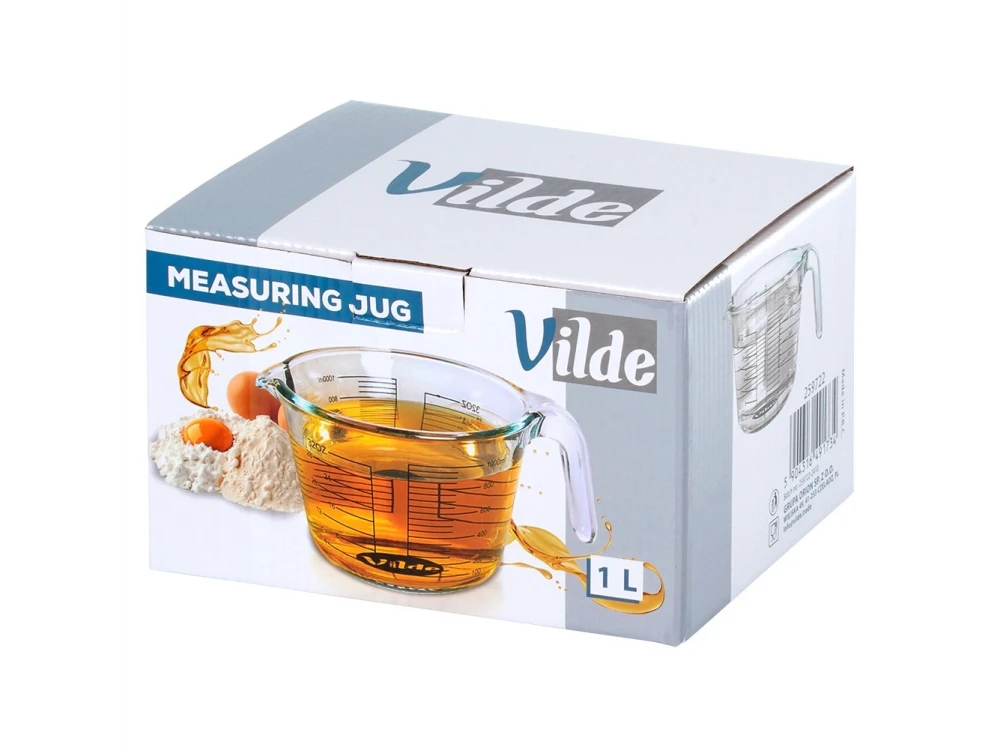 Vilde Glass Measuring Jug 1000ml – Borosilicate, Oven & Microwave Safe – view 7