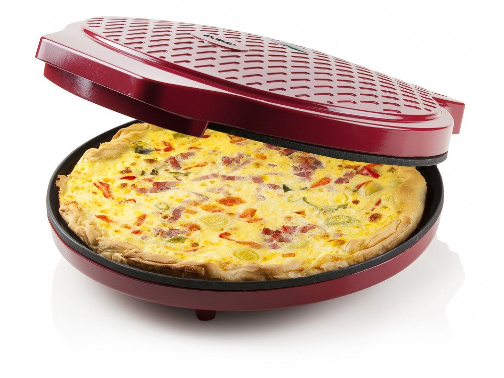 DOMO My Express Pizza Maker 1450W – 30cm Cast Iron, Red – view 8
