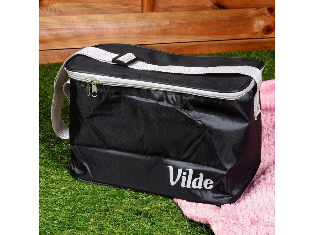 Vilde Cooler Bag 10L Insulated Shoulder Bag – Waterproof, 31×17.5×20cm, Black – view 8