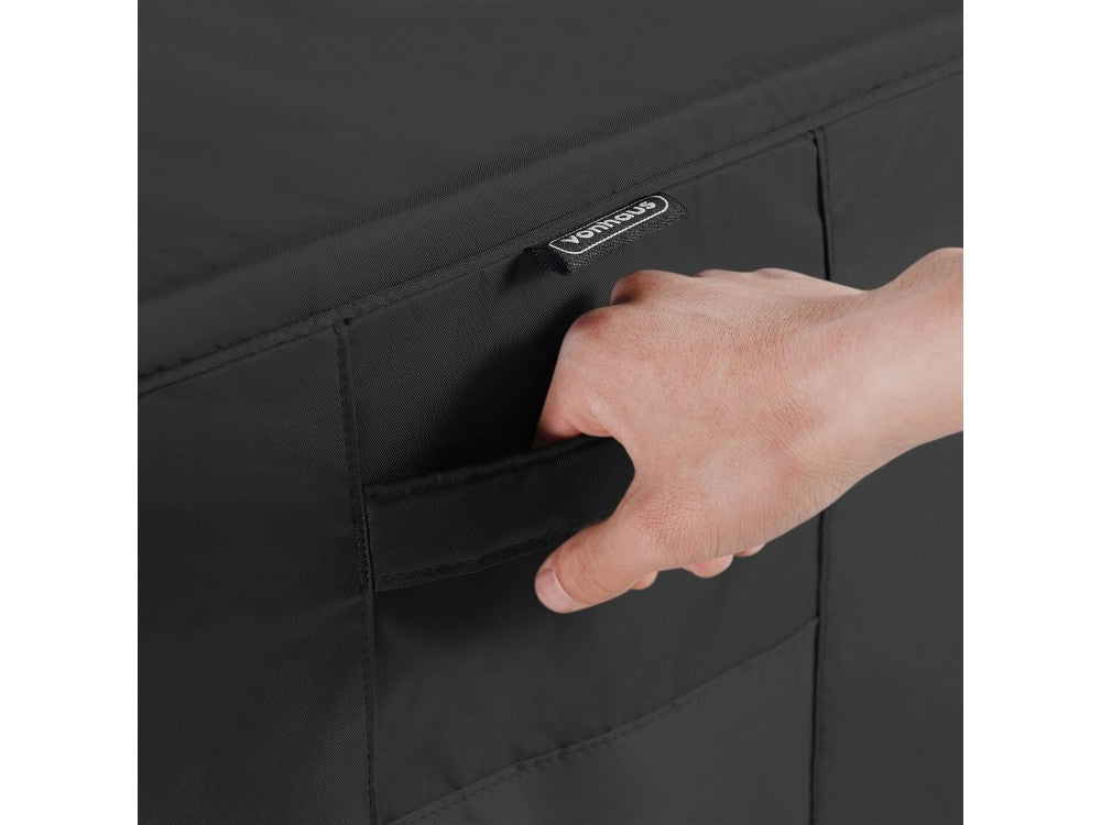 VonHaus Waterproof BBQ Cover 124x152x67 cm – Heavy-Duty Oxford 420D, UV30, Black – view 8