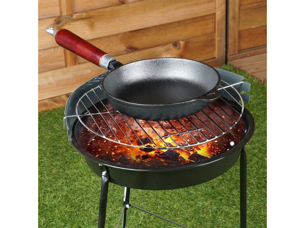 Vilde Premium Cast Iron Skillet 20 cm – Wood Handle, All-Hob Compatible – view 8