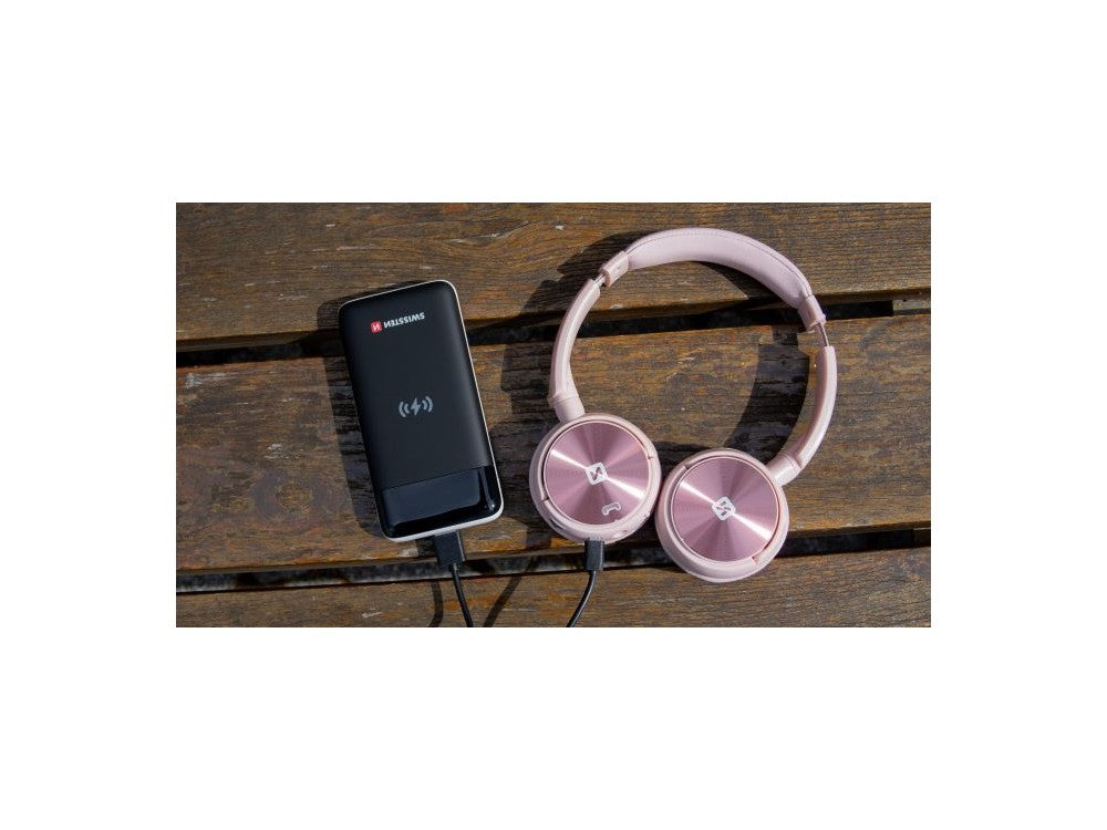 Swissten Trix Bluetooth Headphones with FM Radio & microSD – Pink – view 8