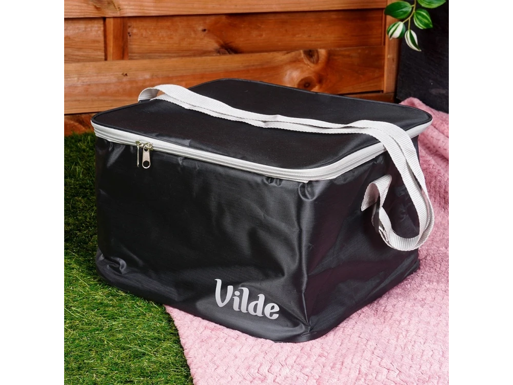 Vilde Cooler Bag 18L Insulated Shoulder Bag – Waterproof, 31×32×20cm, Black – view 8