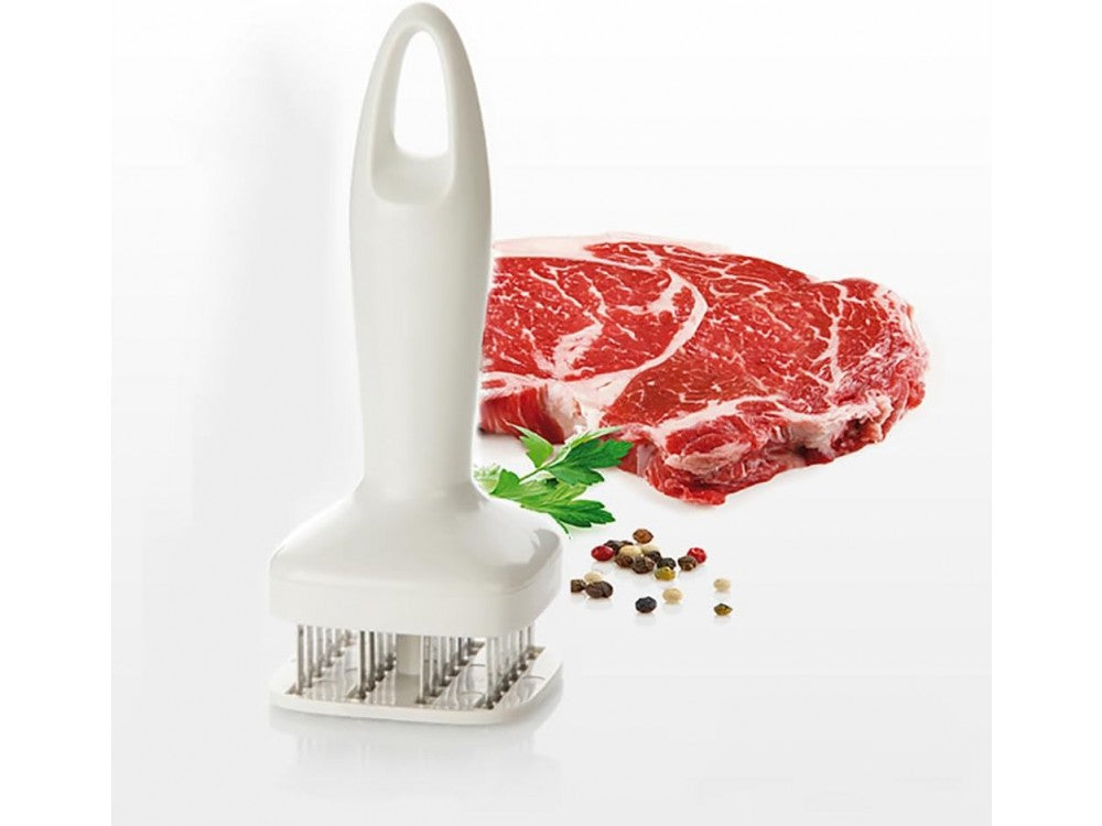 AJ Meat Tenderizer Tool with 24 Stainless Blades – White – view 8