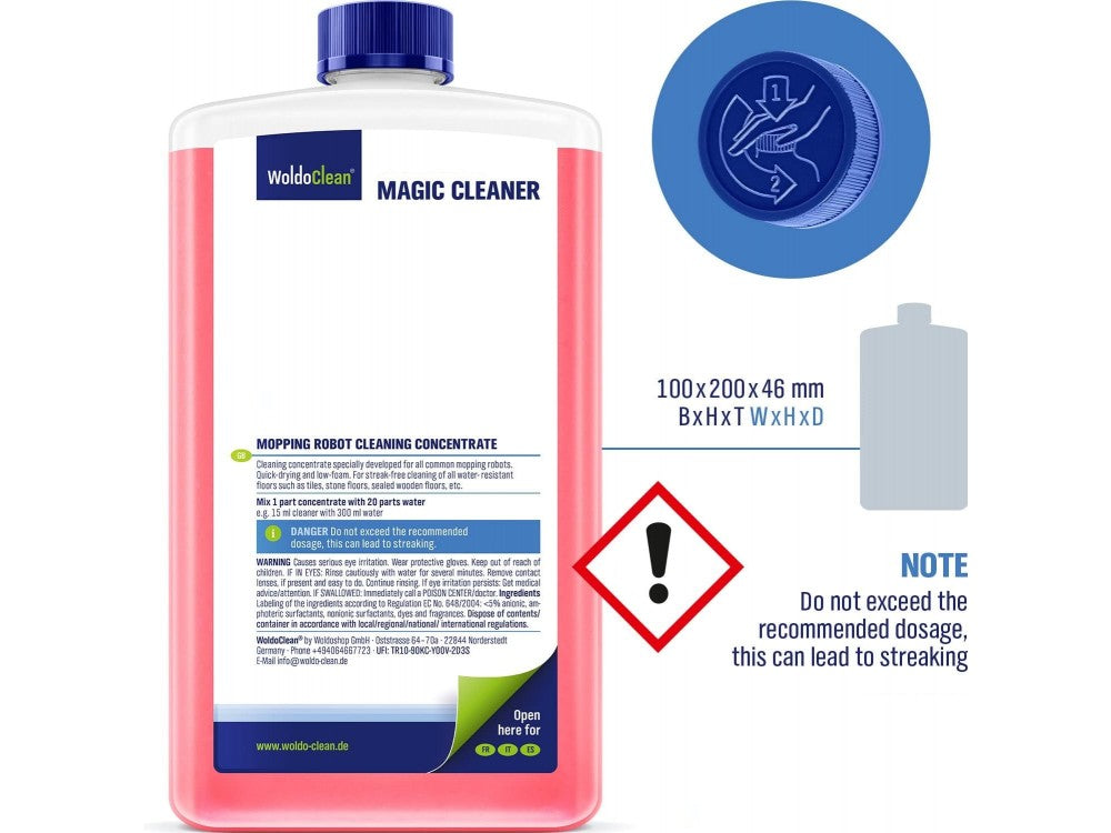 WoldoClean Magic Cleaner 750ml Concentrated Floor Detergent for Tiles & Robot Mops – Fresh Flowers – view 8