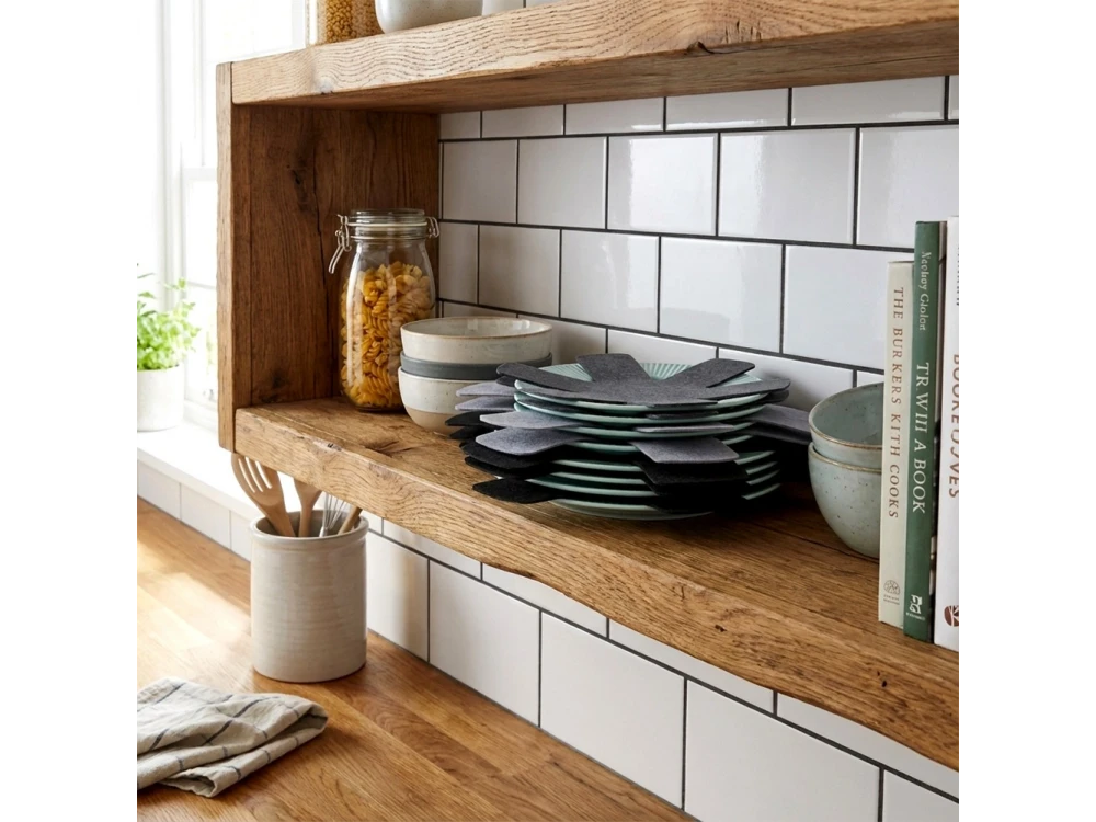 Vilde Pan Protector Felt Set 6-Pack – 3 Sizes for Cookware Stacking – view 8