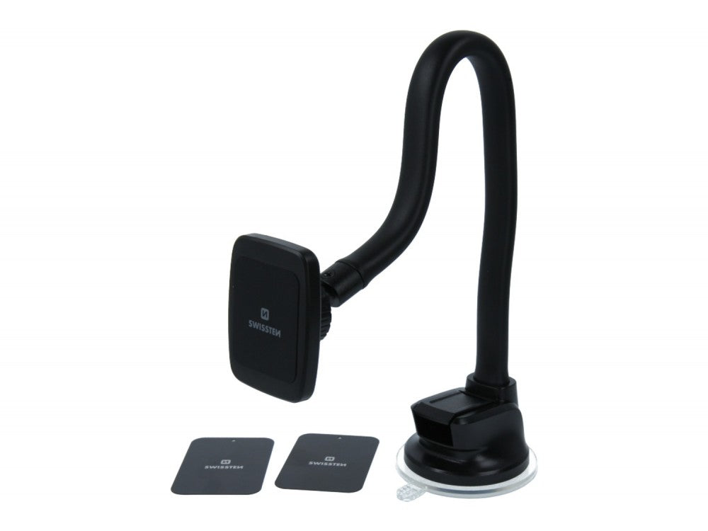 Swissten S-GRIP M5-HK Flexible Magnetic Car Holder – 36cm Arm, 6 Magnets, Black – view 8